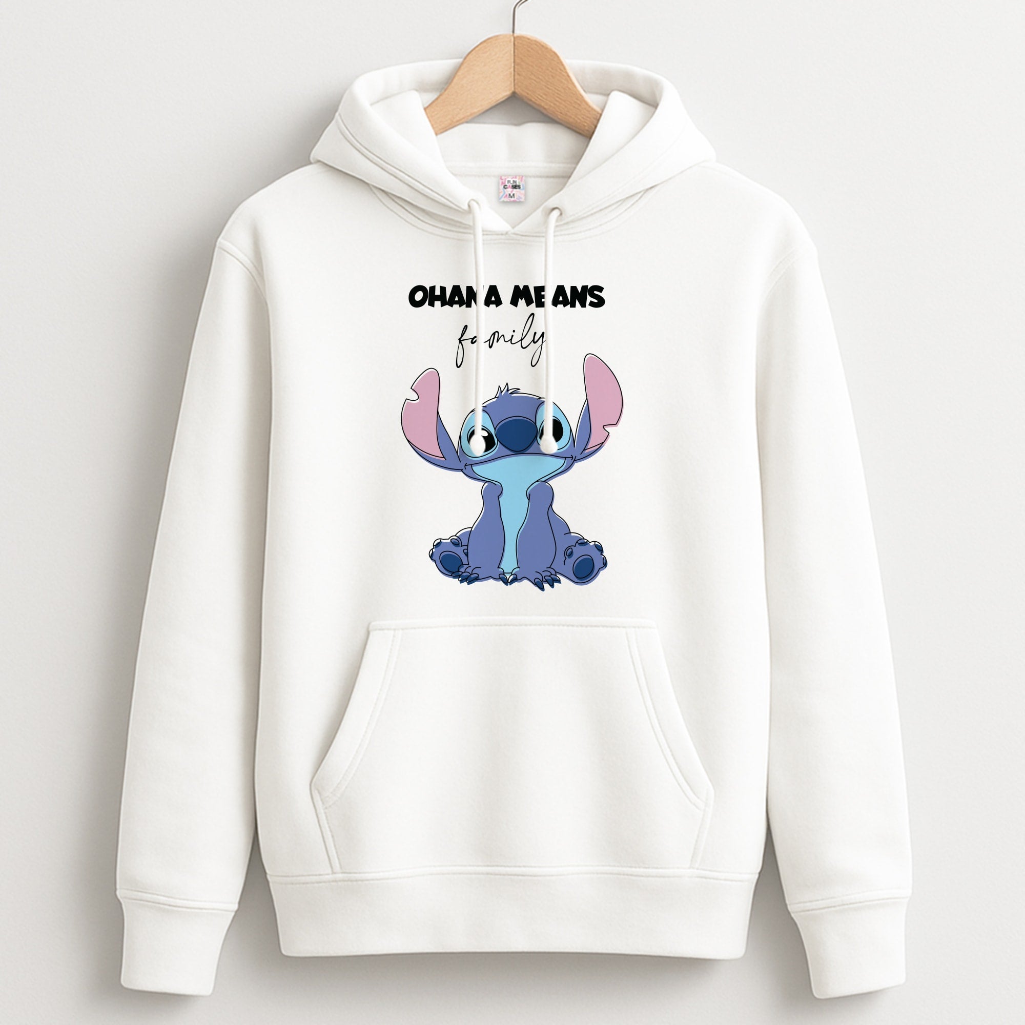 Ohana Means Family Pink Hoodie