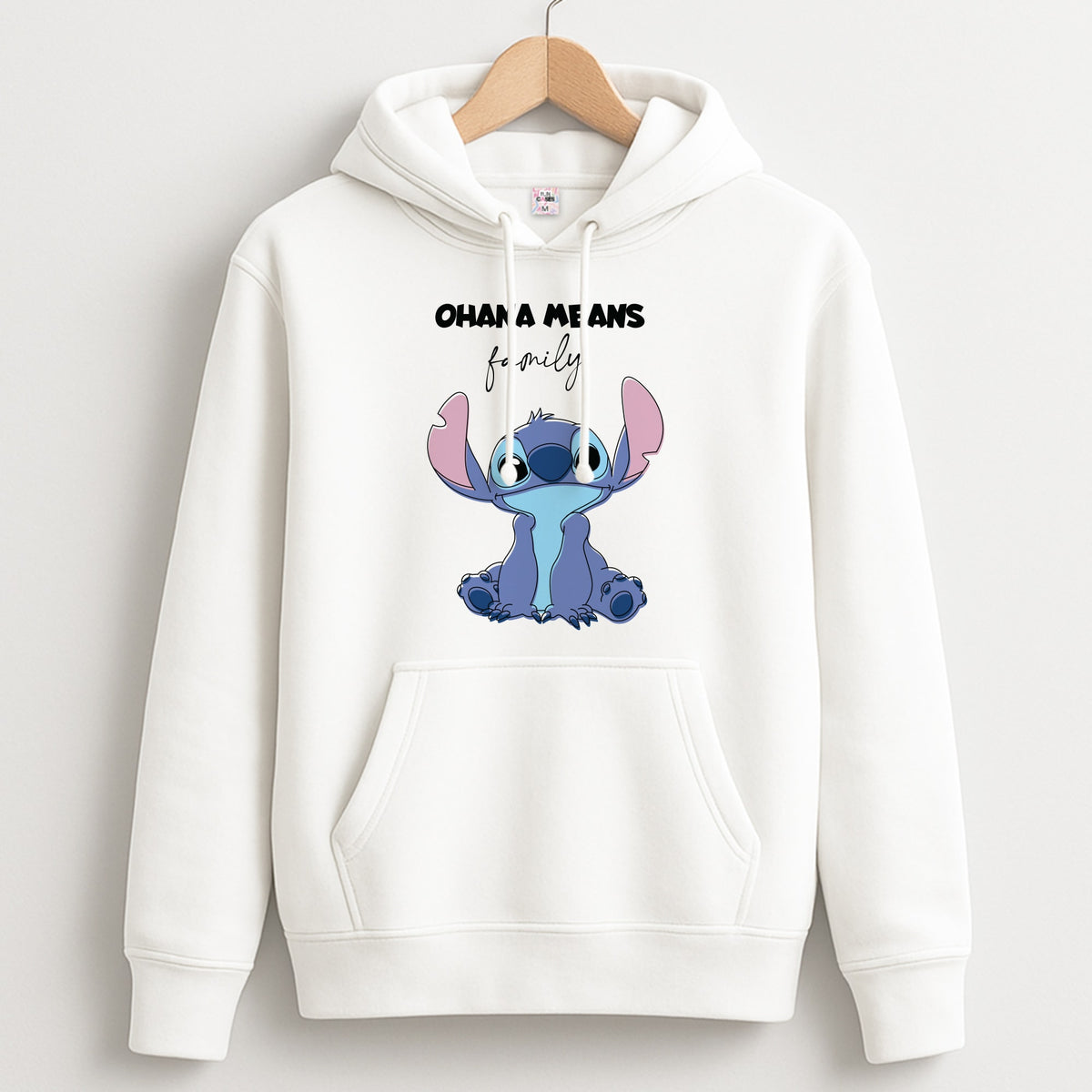 Ohana Means Family Pink Hoodie