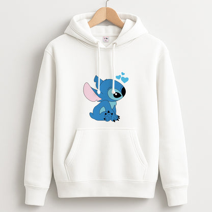 Blue Hearts Alien Blue Valentine's Unisex Hoodie