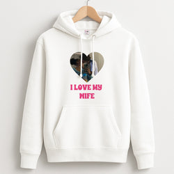 I Love My Wife - Personalised Couples Unisex Hoodie