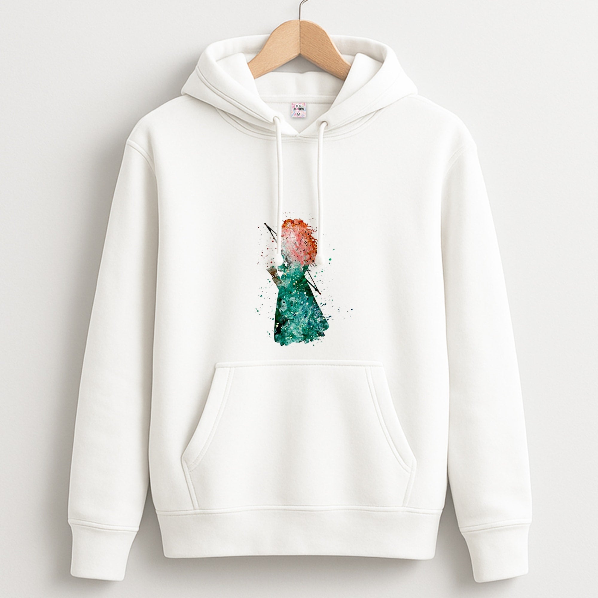 Watercolour Princess Merida Brave Fairytale Hoodie