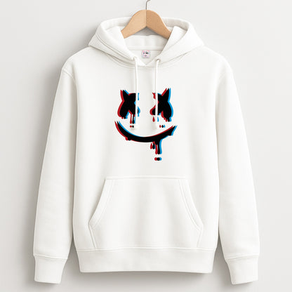 Blue Blur - White Helmet DJ Unisex Hoodie