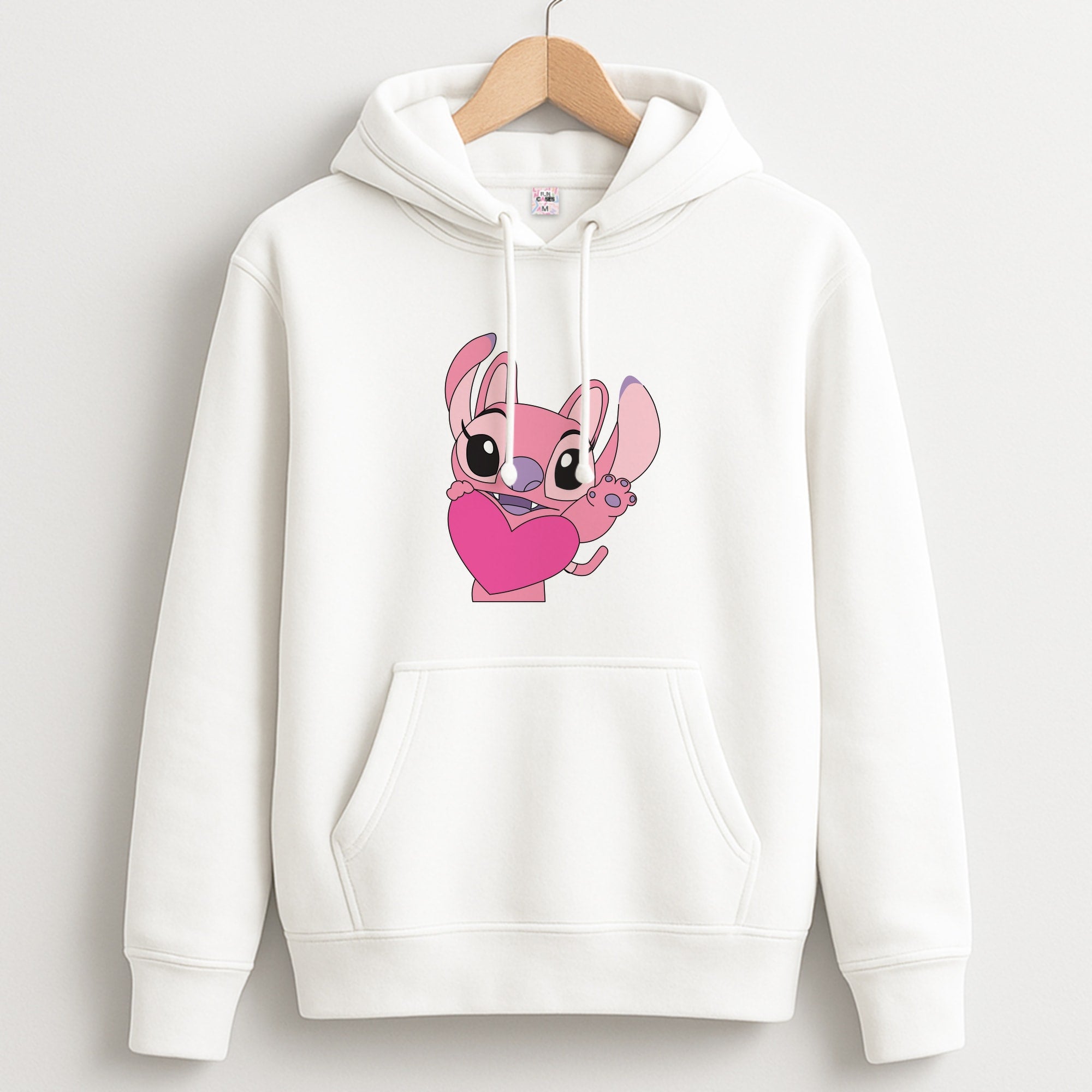 Holding Heart - Pink Alien Unisex Hoodie