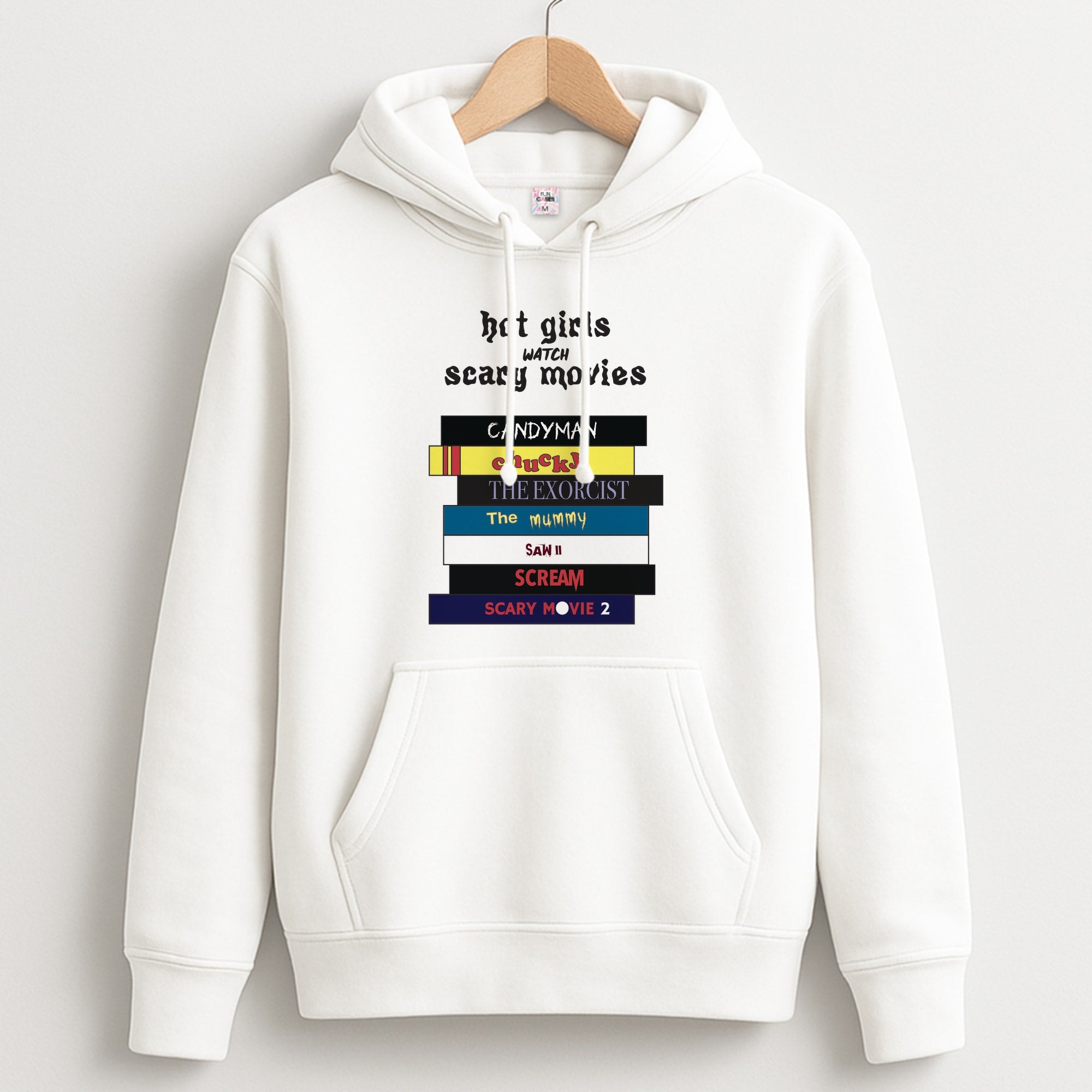 Hot Girls Watch Scary Movies Hoodie