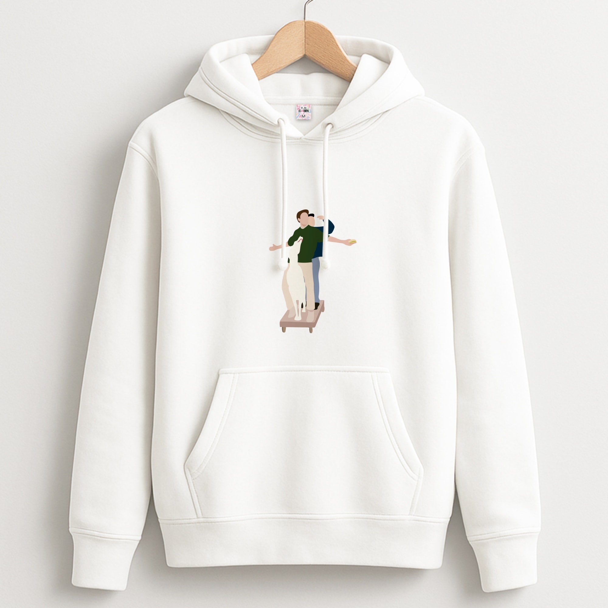 Two Men And A Dog Unisex Hoodie