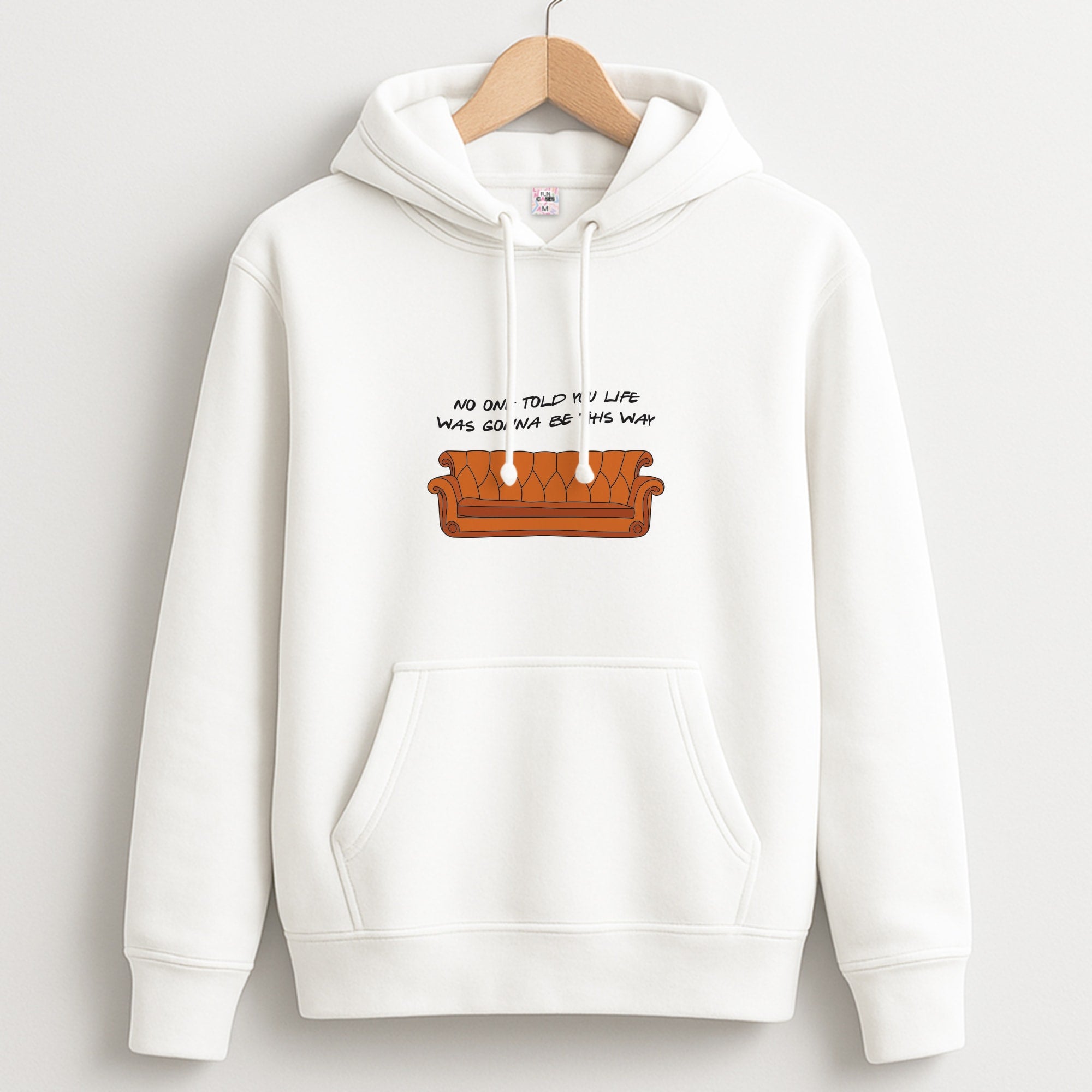 No One Told You Pattern Hoodie