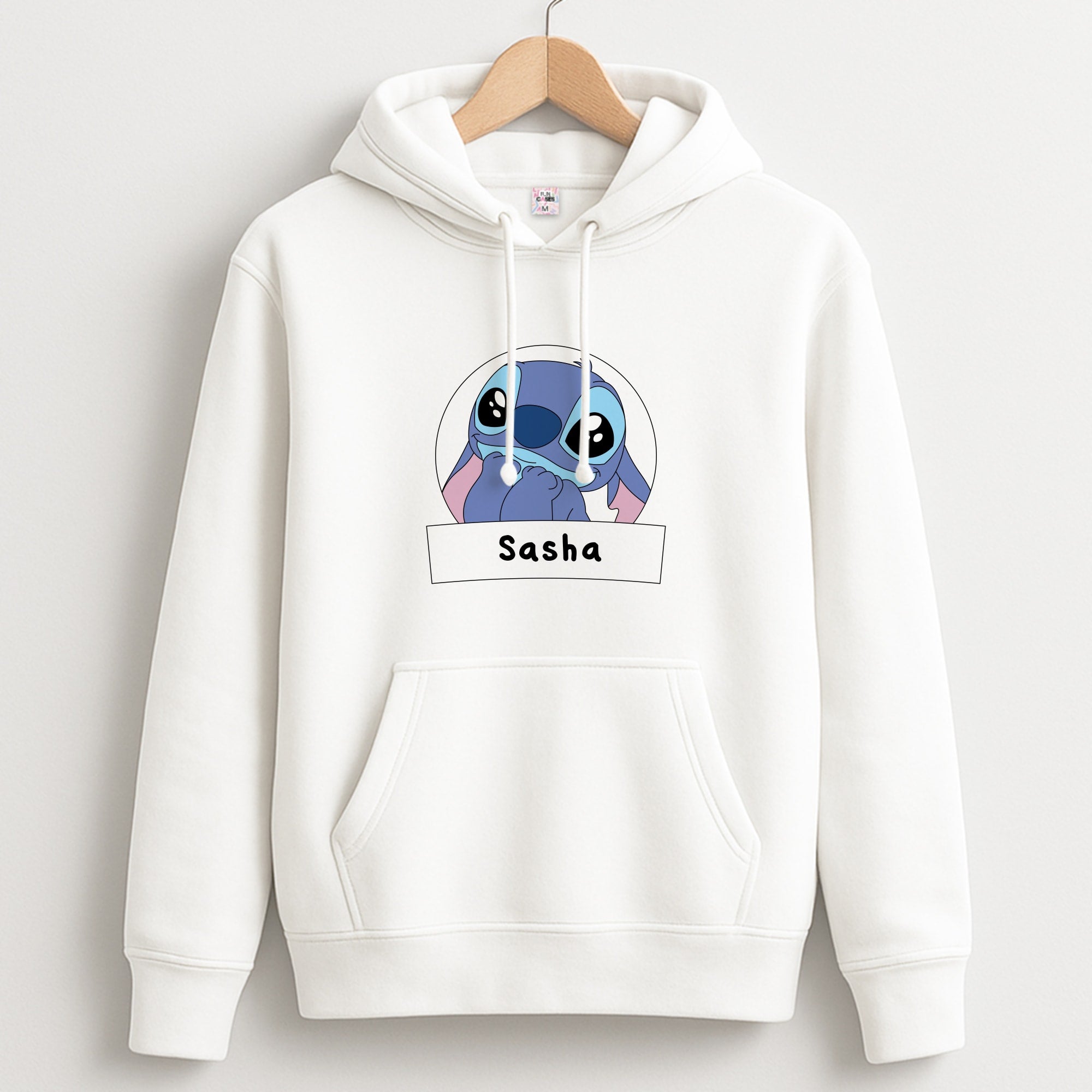 Personalised Cute Blue Alien Unisex Hoodie