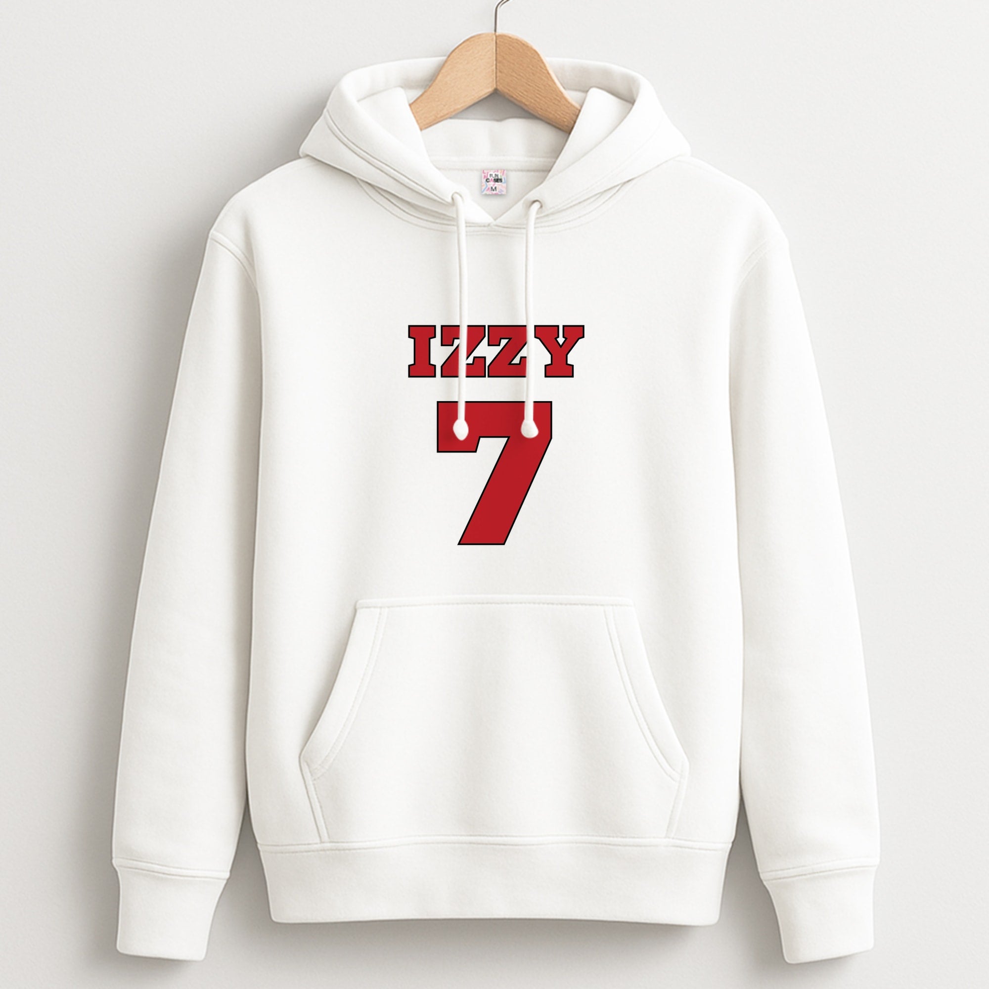 Black And White Stripes - Personalised Football   Unisex Hoodie
