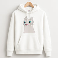 White Fury Dragon Hoodie