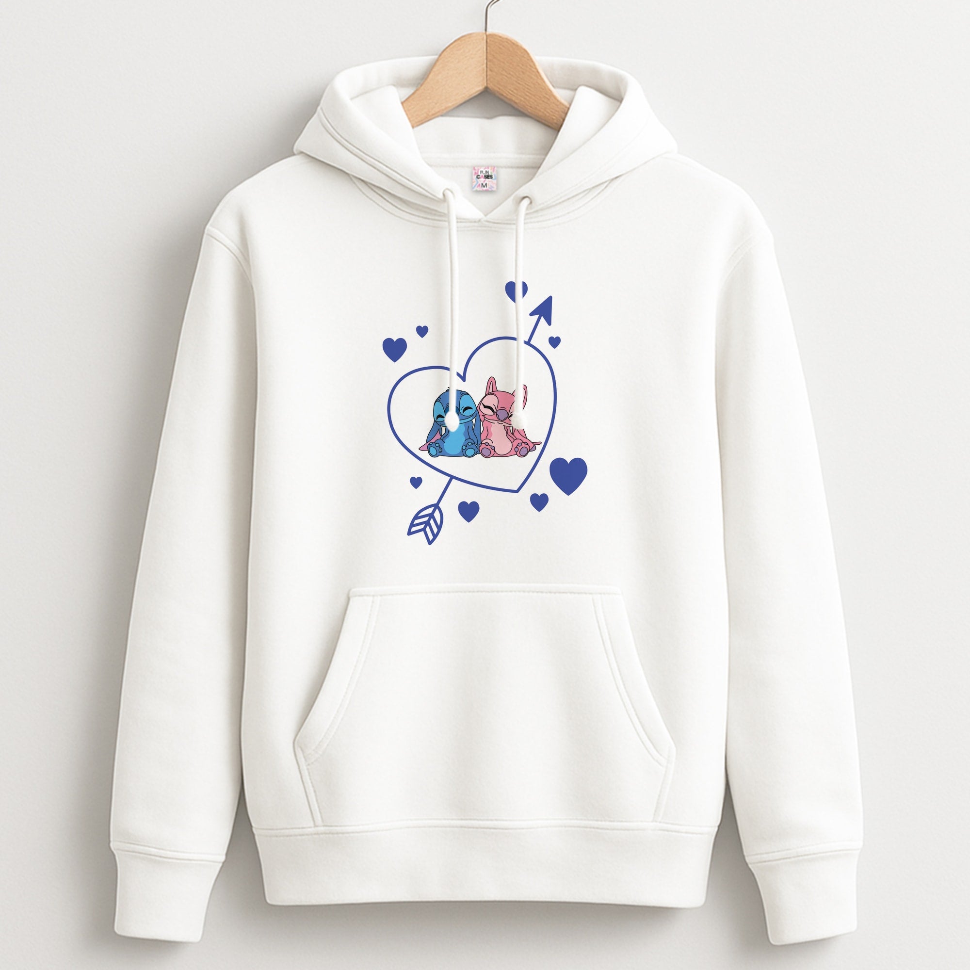 Arrow Heart - Pink Alien Unisex Hoodie