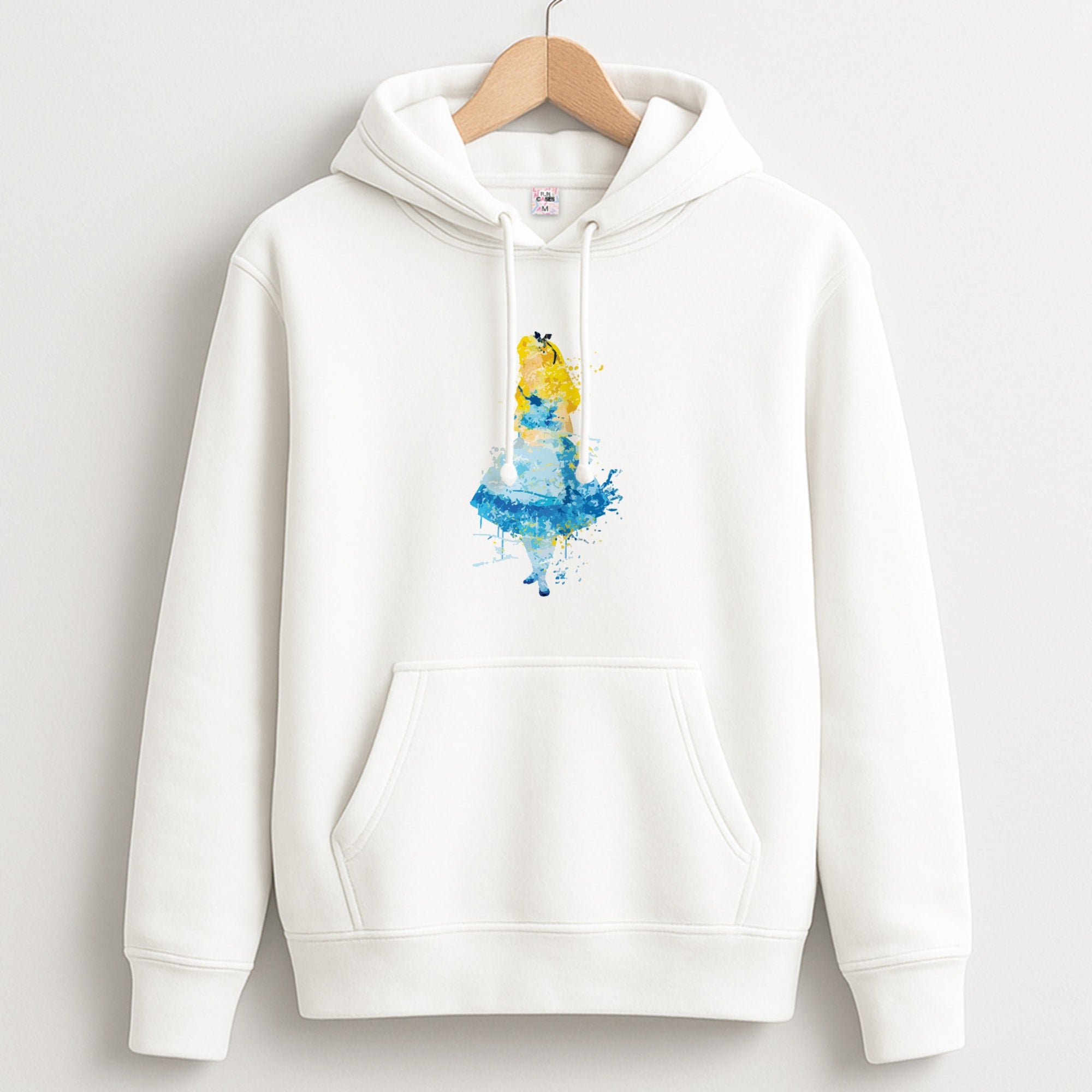 Watercolour Alice in Wonderland Fairytale Hoodie
