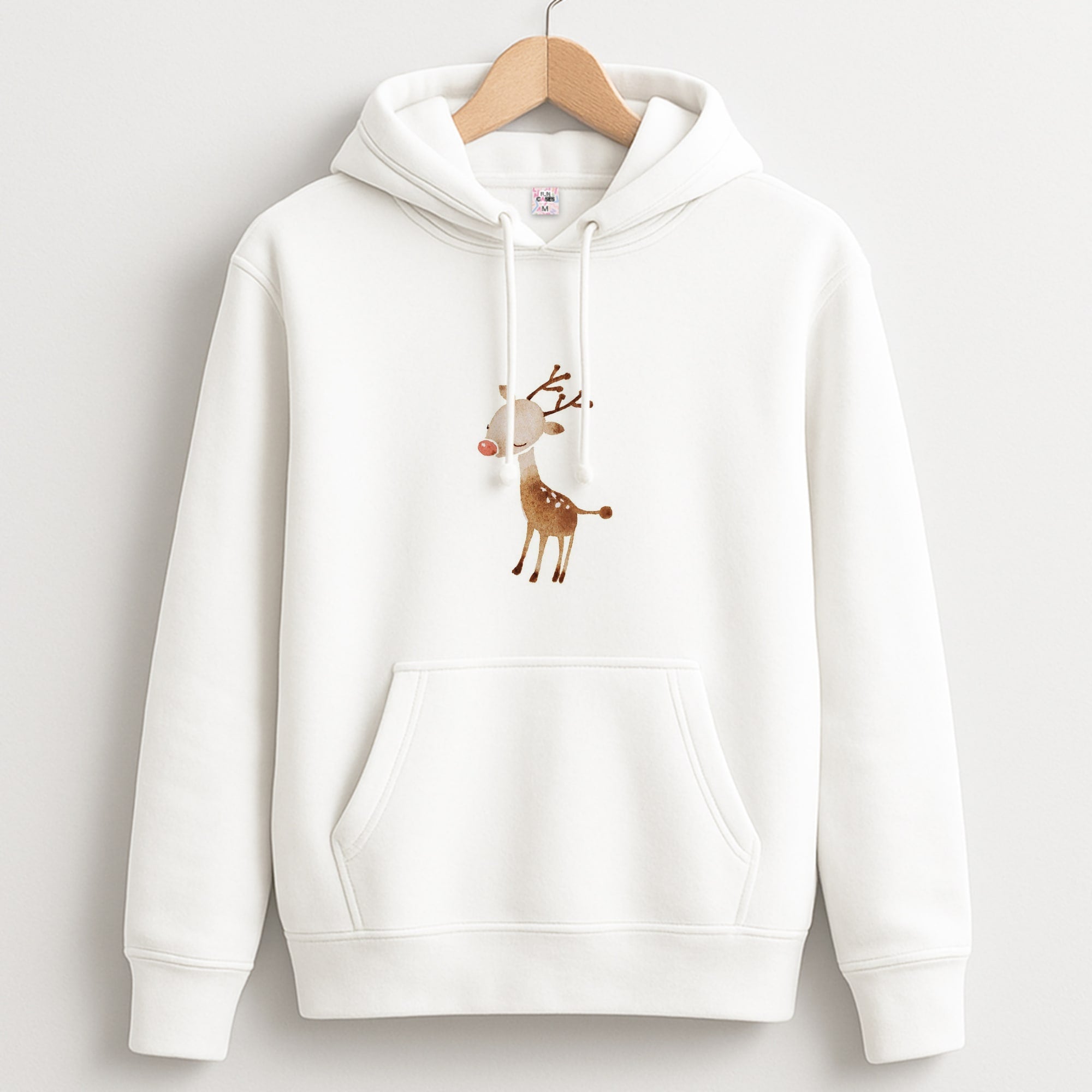 Watercolour Rudolph The Reindeer Unisex Hoodie