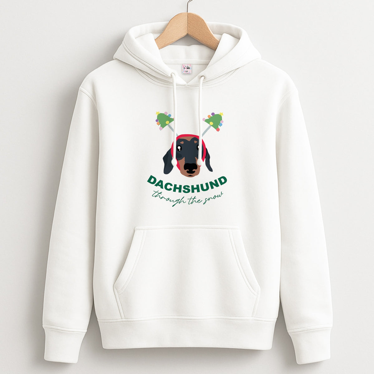 Dachshund Through The Snow Hoodie