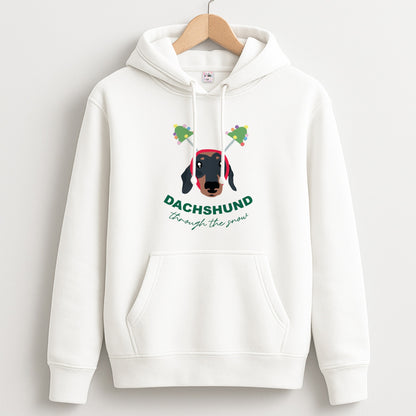Dachshund Through The Snow Unisex Hoodie