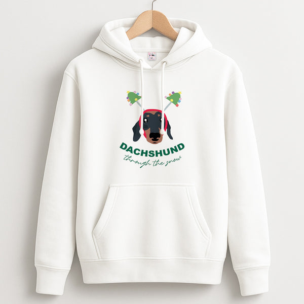 Dachshund Through The Snow Unisex Hoodie