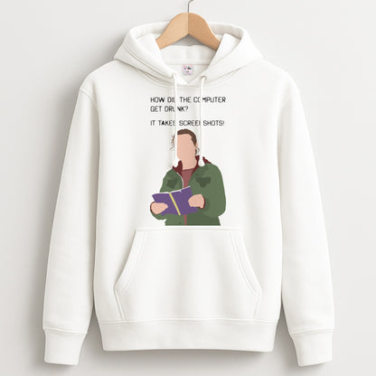 How Did The Computer Get Drunk? Unisex Hoodie