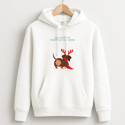 Dachshund Through The Snow - Christmas Unisex Hoodie