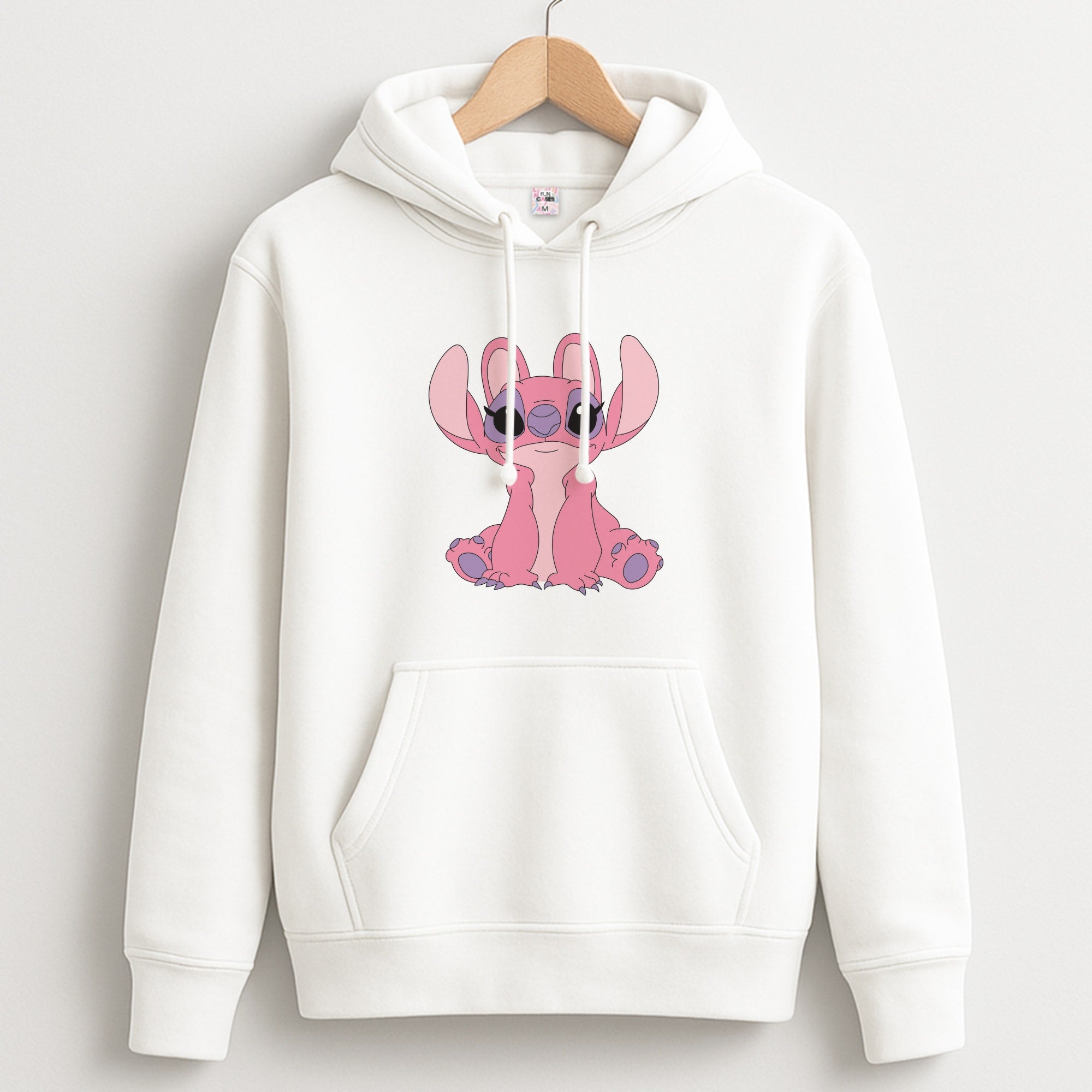 Sitting Down - Pink Alien Unisex Hoodie