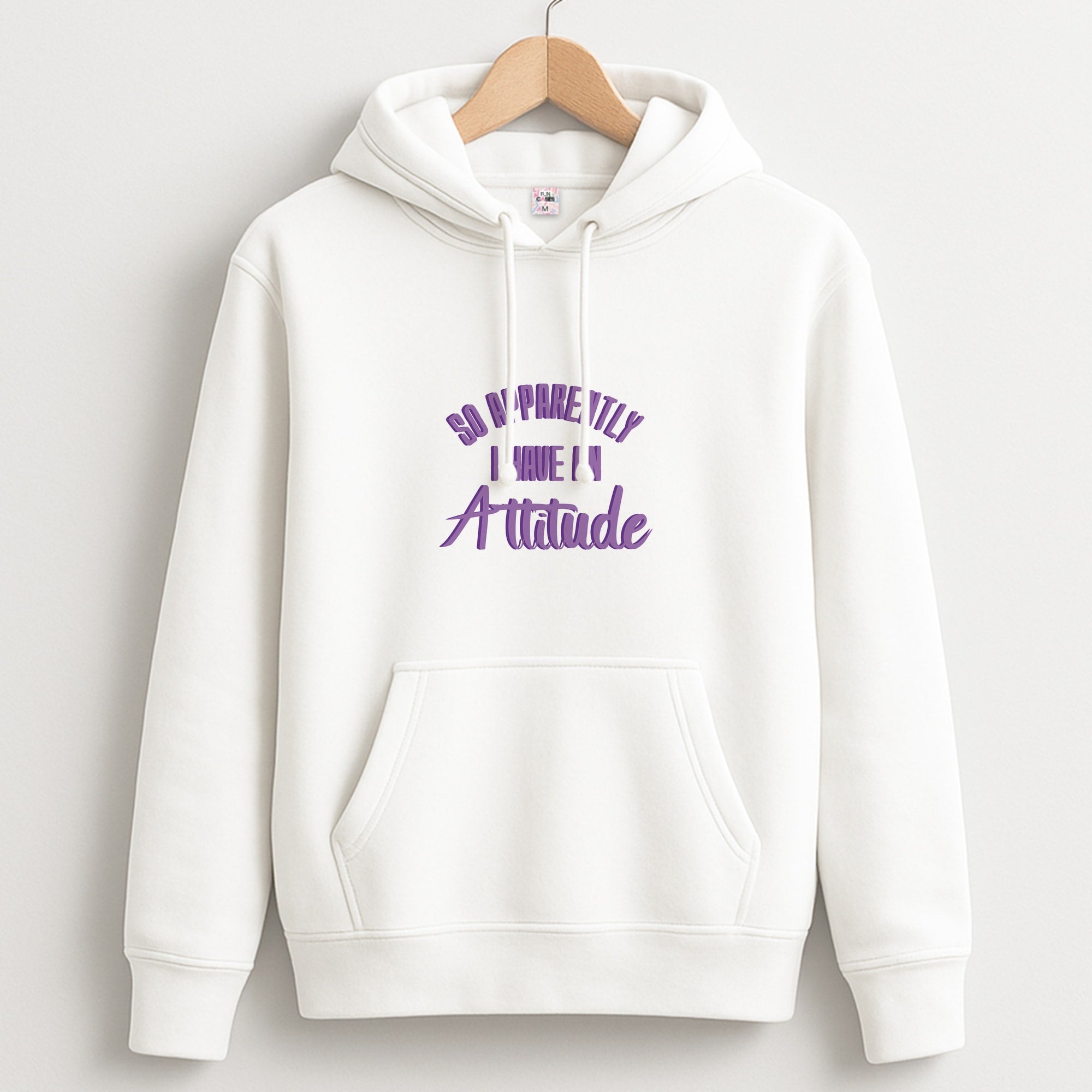 Apprently I Have An Attitude - Funny Quotes Unisex Hoodie
