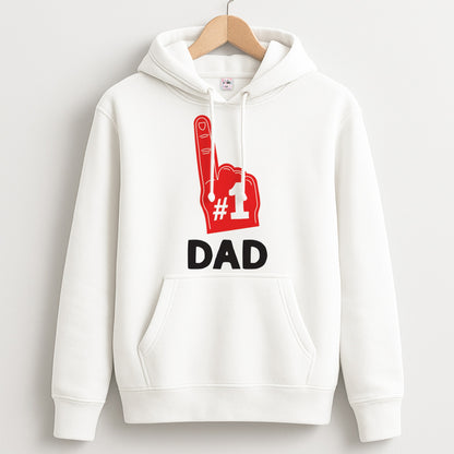 #1 Dad Foam Finger Unisex Hoodie
