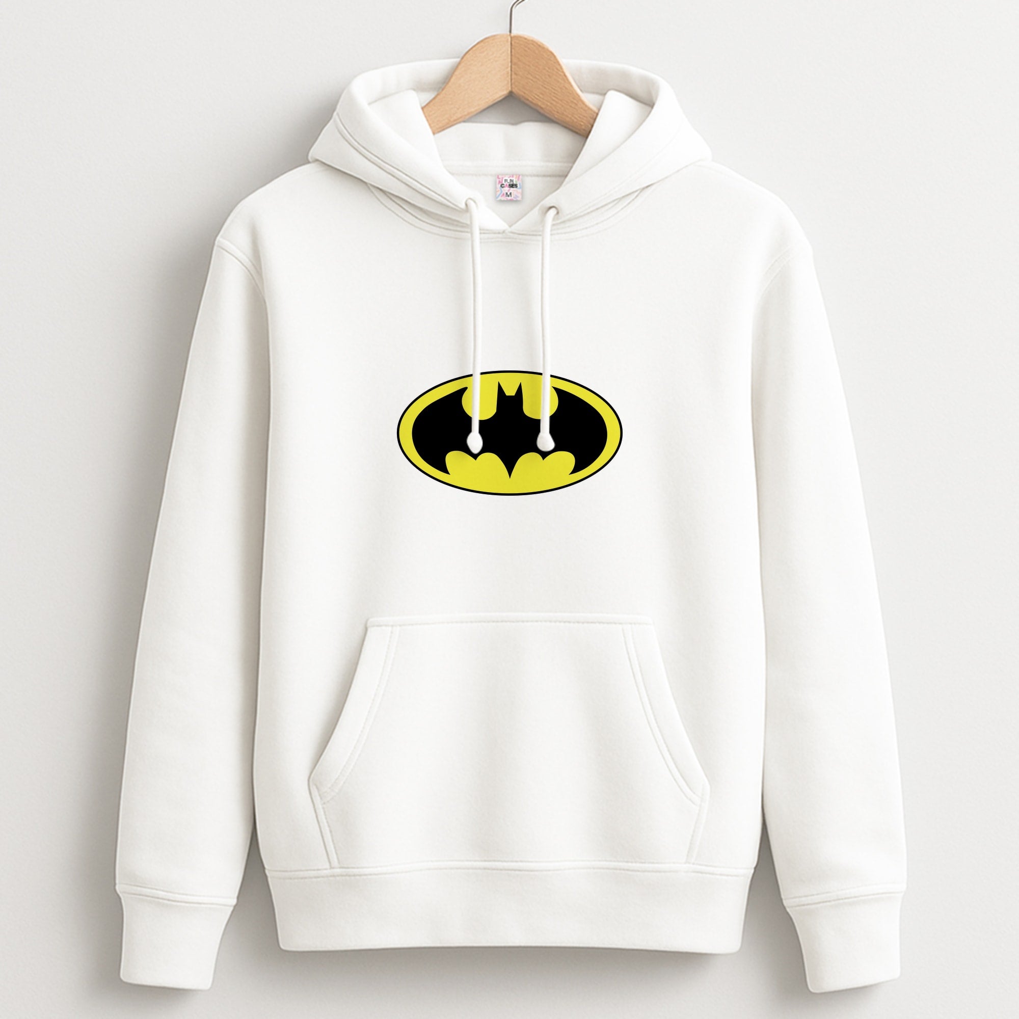 Black Bat Superhero Logo Hoodie