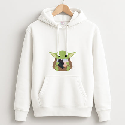 Baby Yoda - Personalised Couples Unisex Hoodie
