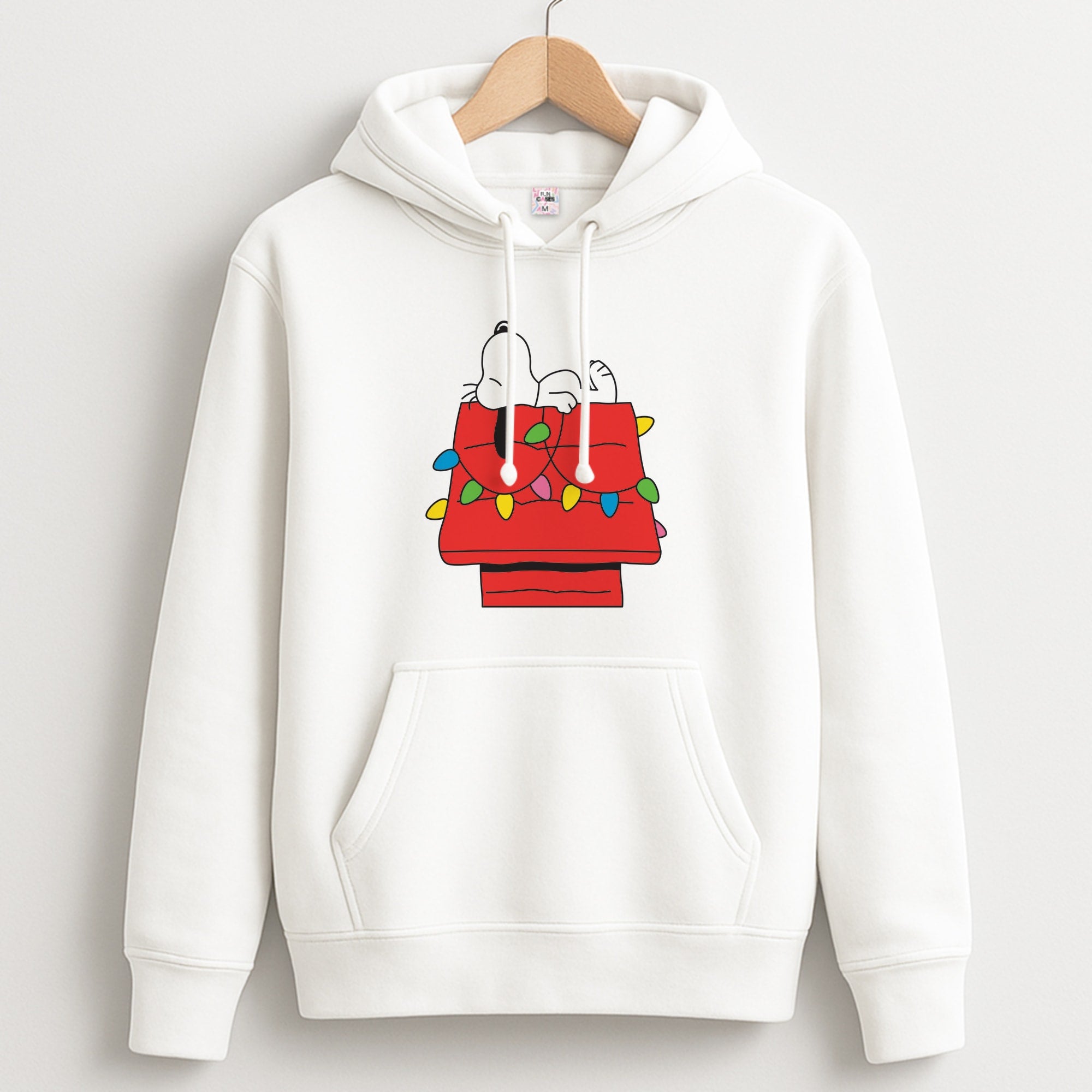 Cartoon Beagle Fairylights Hoodie