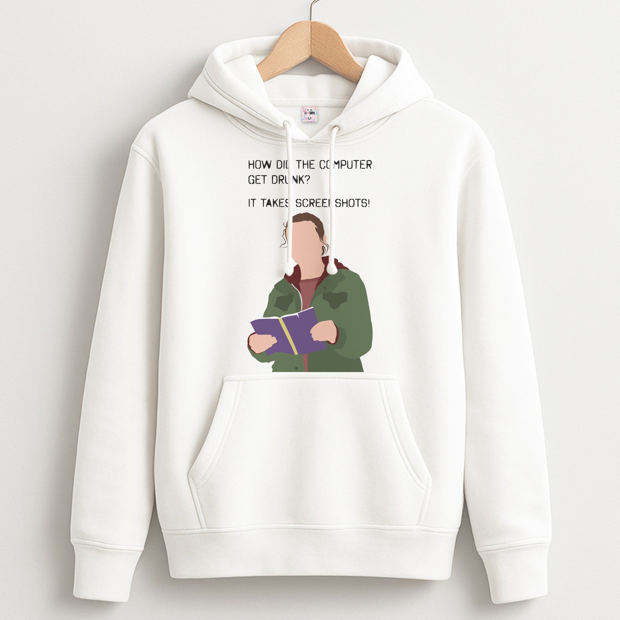 How Did The Computer Get Drunk? Unisex Hoodie