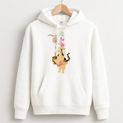 Bouncing Tiger , Piglet , Yellow Bear Unisex Hoodie