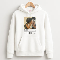 Album Cover - Personalised Couples Unisex Hoodie