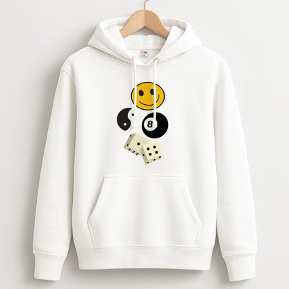 8 Ball Pattern - Skate Aesthetic  Unisex Hoodie