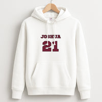 Burgundy - Personalised Football Hoodie