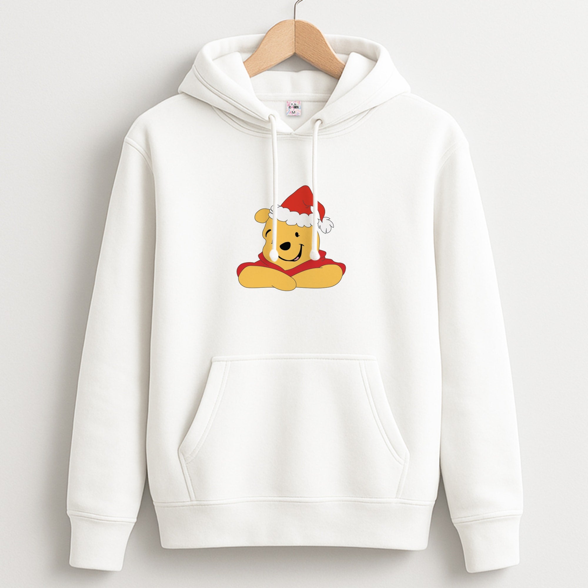 Winnie Pattern Christmas Hoodie
