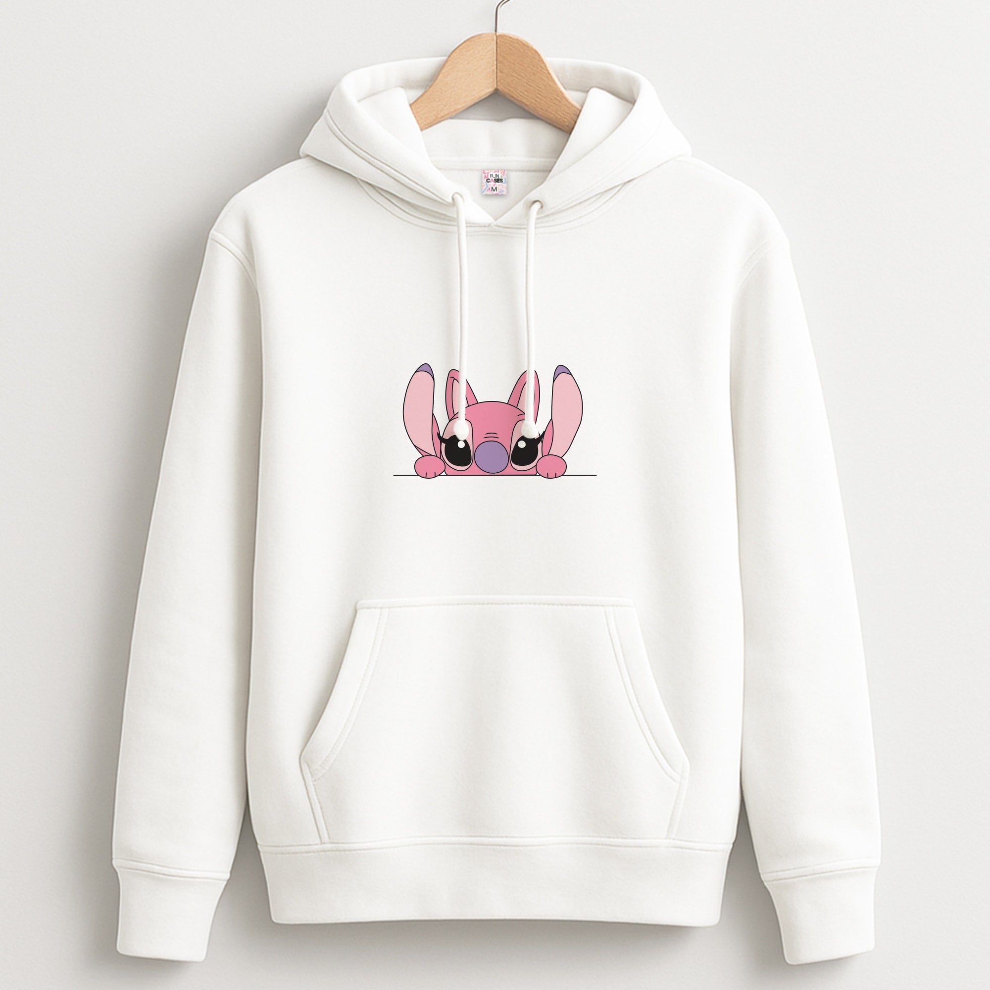 Angel Leaning - Pink Alien Unisex Hoodie