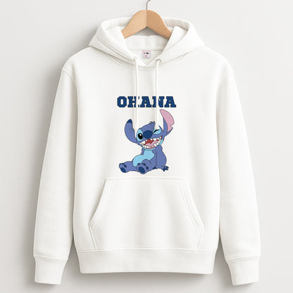 Blue Alien Ohana Unisex Hoodie