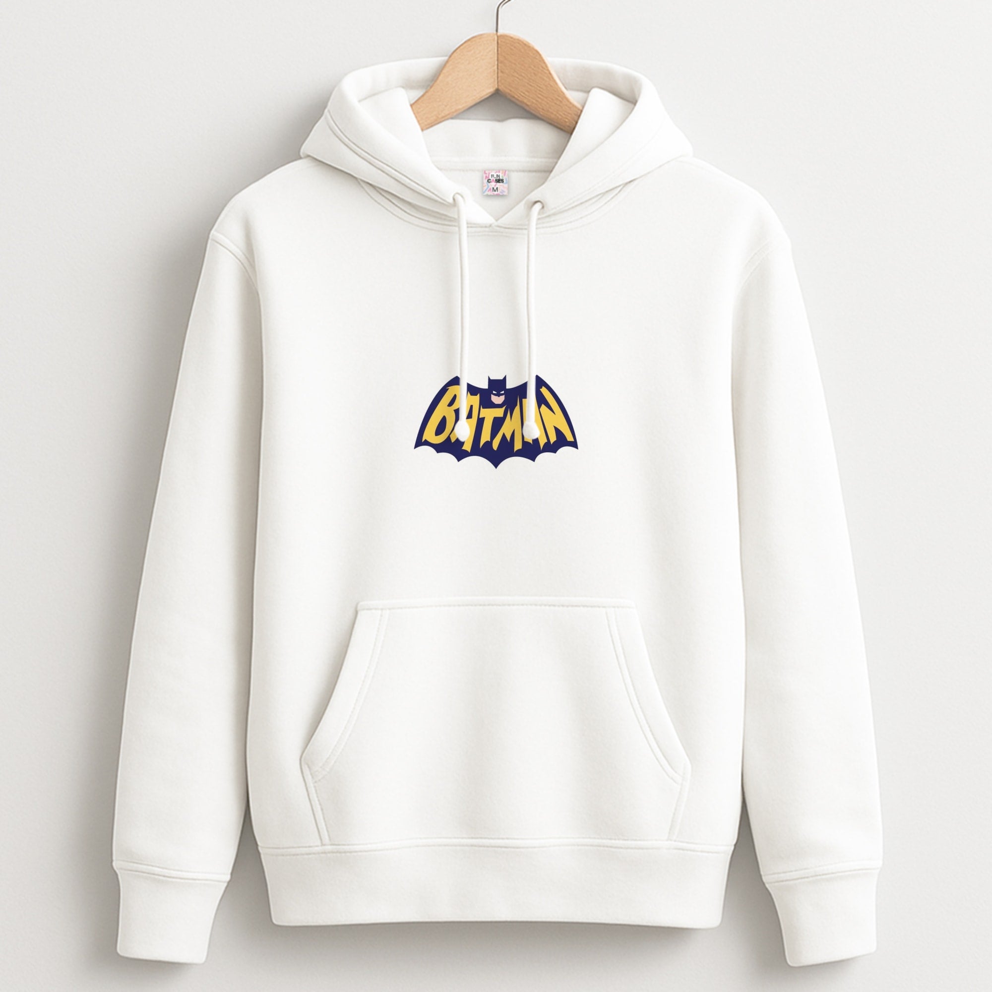 Bat Superhero Purple Logo Hoodie