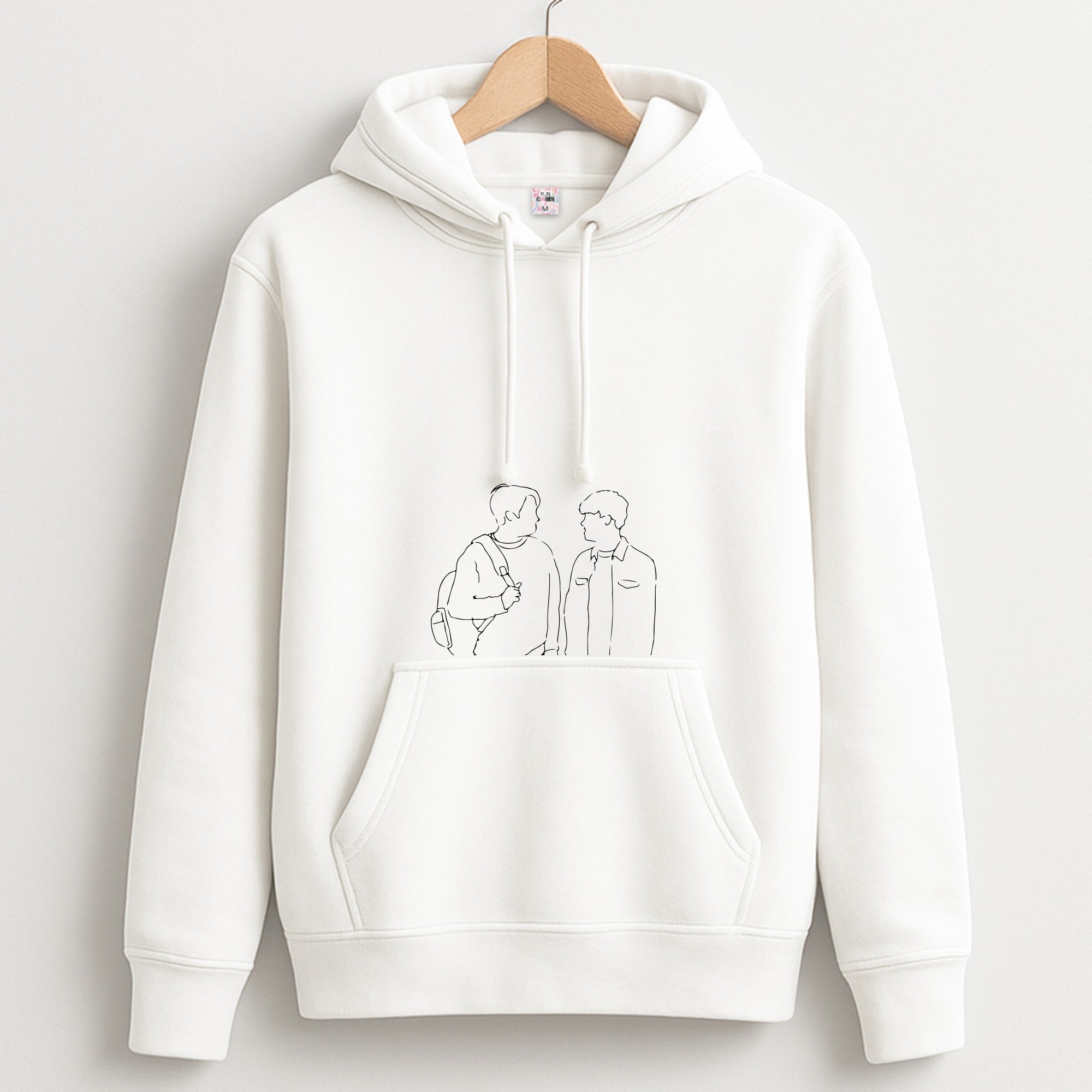 Outline - Heart TV Hoodie