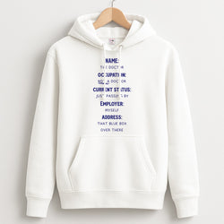 Name And Occupation - Doctor Who Unisex Hoodie