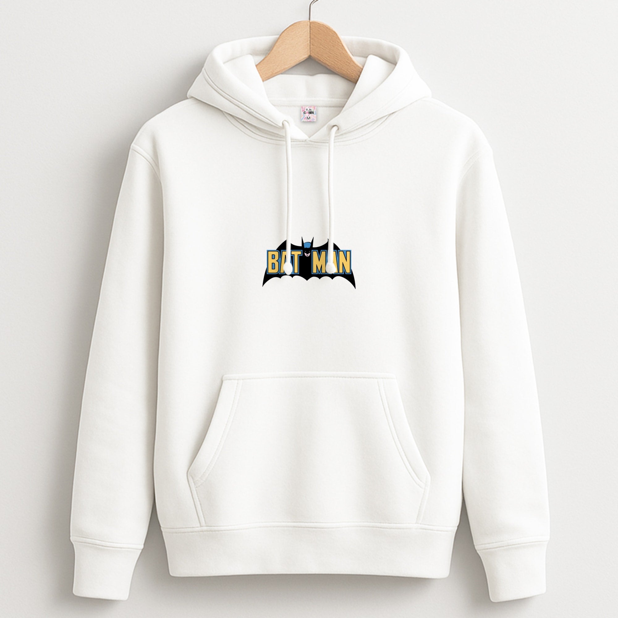Yellow Bat Superhero Logo Hoodie