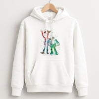 Watercolour Woody & Buzz A Story of Toys Fairytale Hoodie