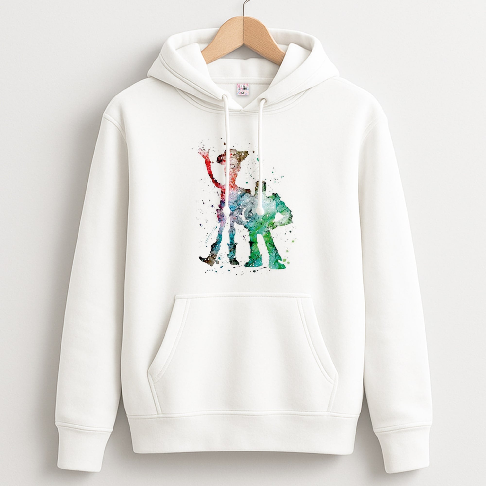 Watercolour Woody & Buzz A Story of Toys Fairytale Hoodie
