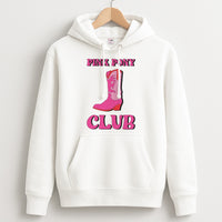 Zebra Print Pink Pony Club Hoodie