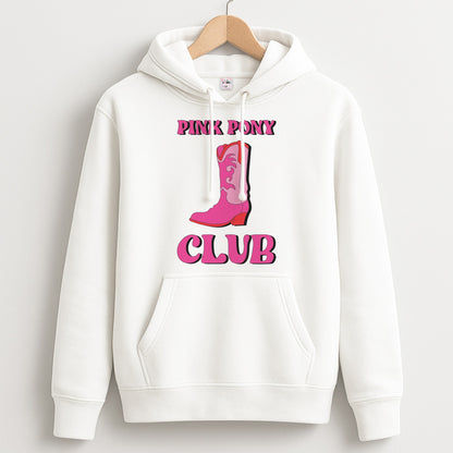 Zebra Print Pink Pony Club Unisex Hoodie