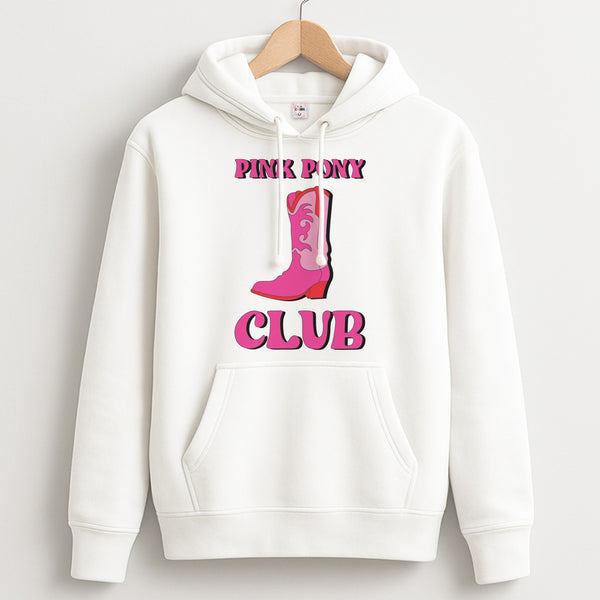 Zebra Print Pink Pony Club Unisex Hoodie