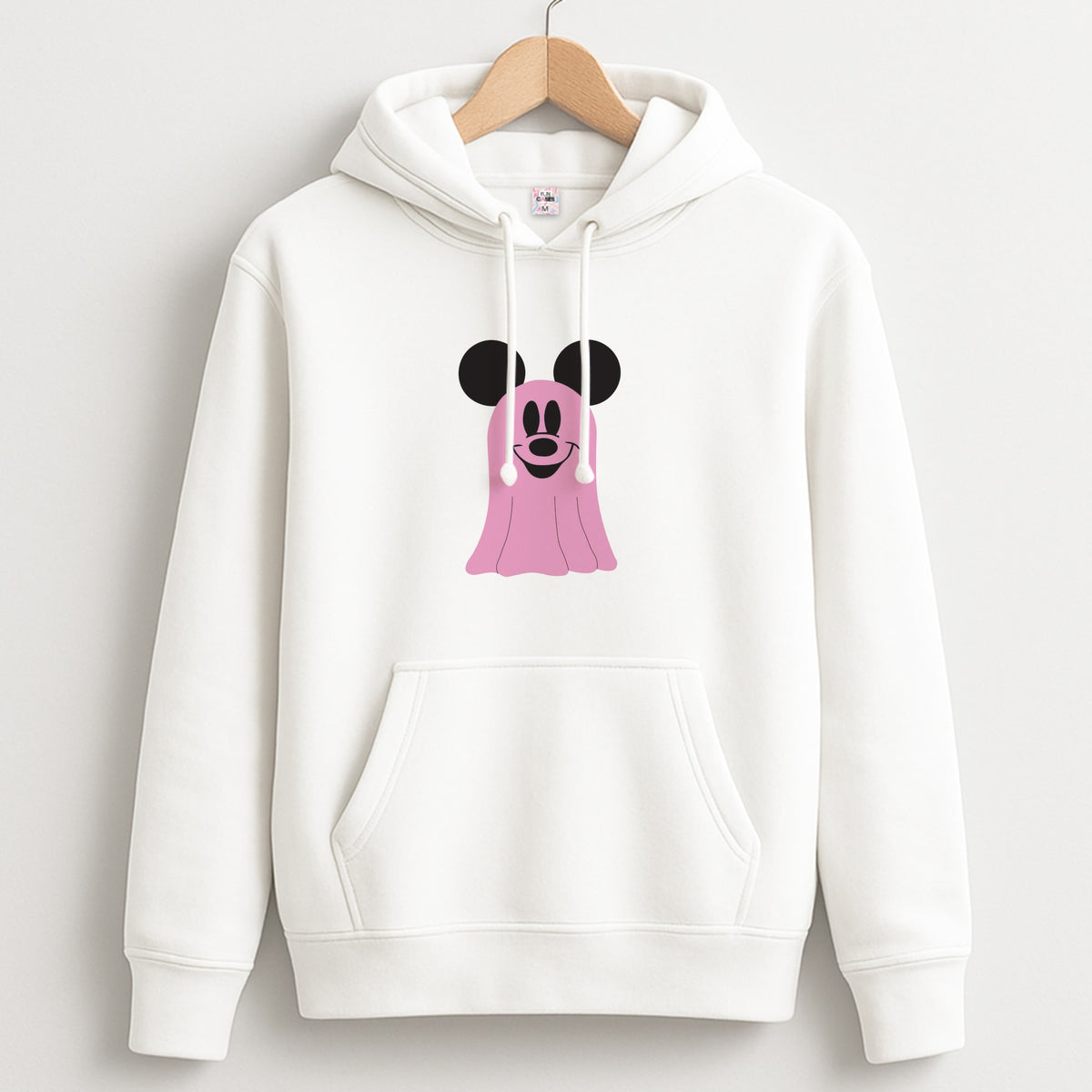 Mouse Ghost Pattern Halloween Hoodie