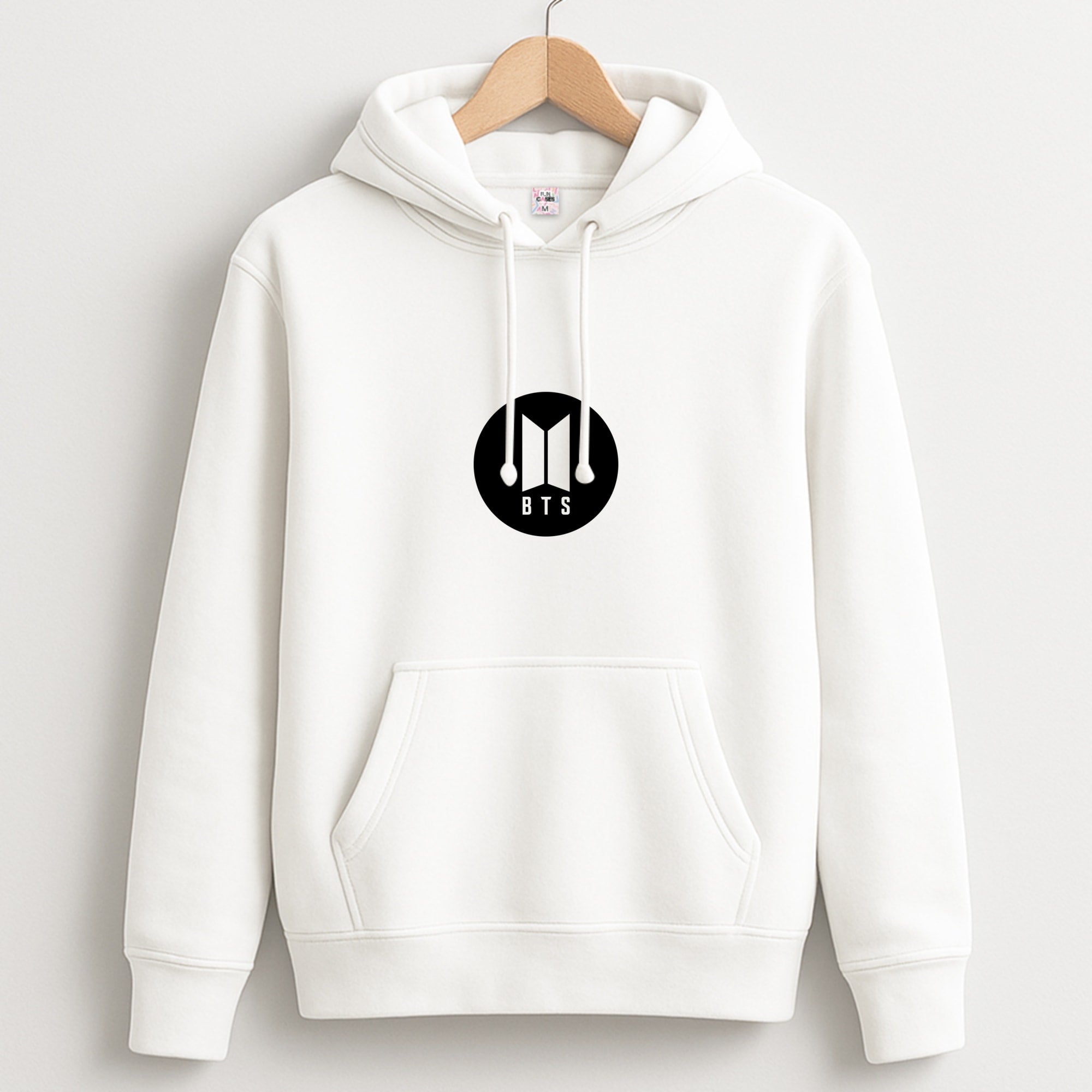 BTS logo Black - K Pop Unisex Hoodie