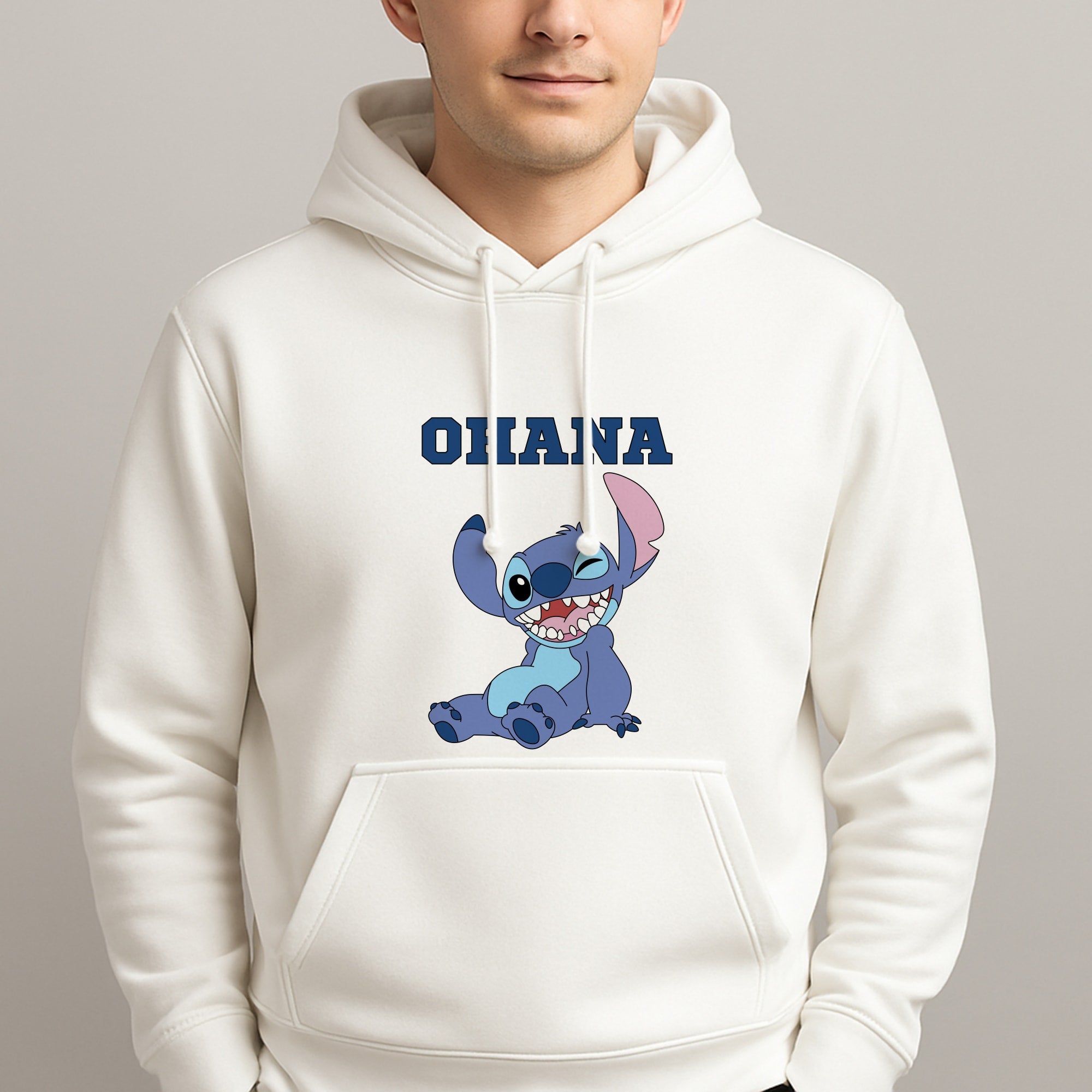 Blue Alien Ohana Unisex Hooded Pullover