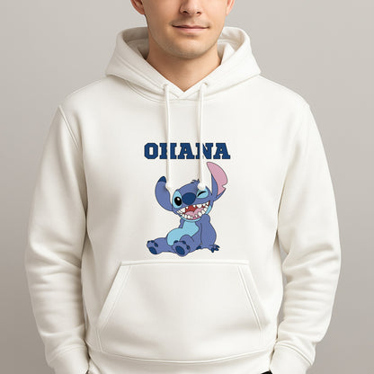 Blue Alien Ohana Unisex Hooded Pullover