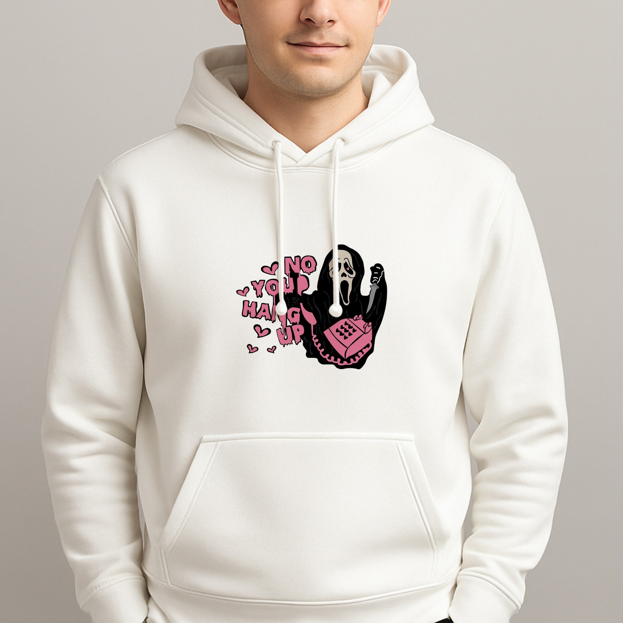 No You Hang Up - Halloween Unisex Hooded Pullover