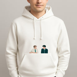 Blue And Yellow - Heart TV Unisex Hooded Pullover